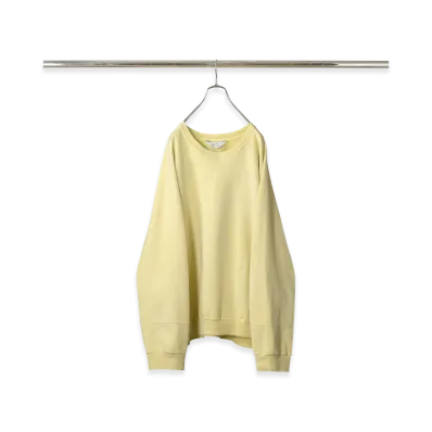 ANCELLM Fleece-Lined Sweat Shirt "Yellow"