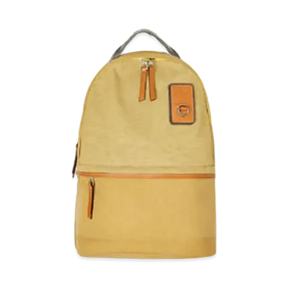 LOEWE Small Backpack In Canvas "Gold"