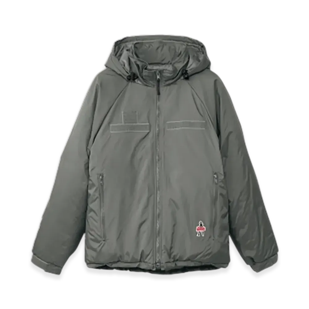 HYSTERIC GLAMOUR Vixen Girl Patch Hooded Blouson "Gray"