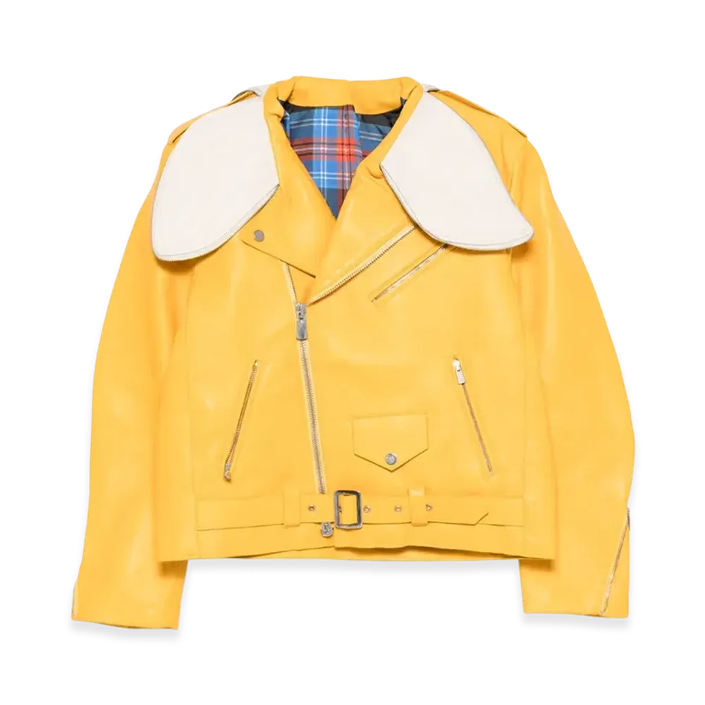 Charles Jeffrey Loverboy Banana Biker Jacket "Yellow"