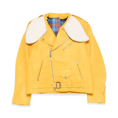 Charles Jeffrey Loverboy Banana Biker Jacket "Yellow"