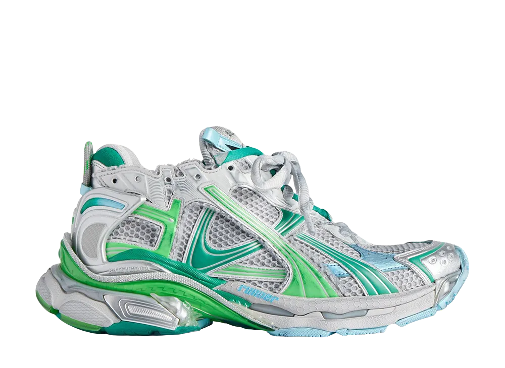 BALENCIAGA Runner Sneakers "Grey/Green/Blue"