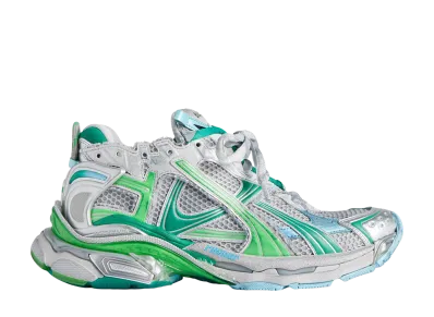BALENCIAGA Runner Sneakers "Grey/Green/Blue"