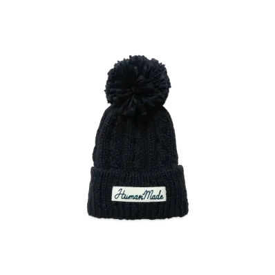 HUMAN MADE CABLE POP BEANIE "Navy"