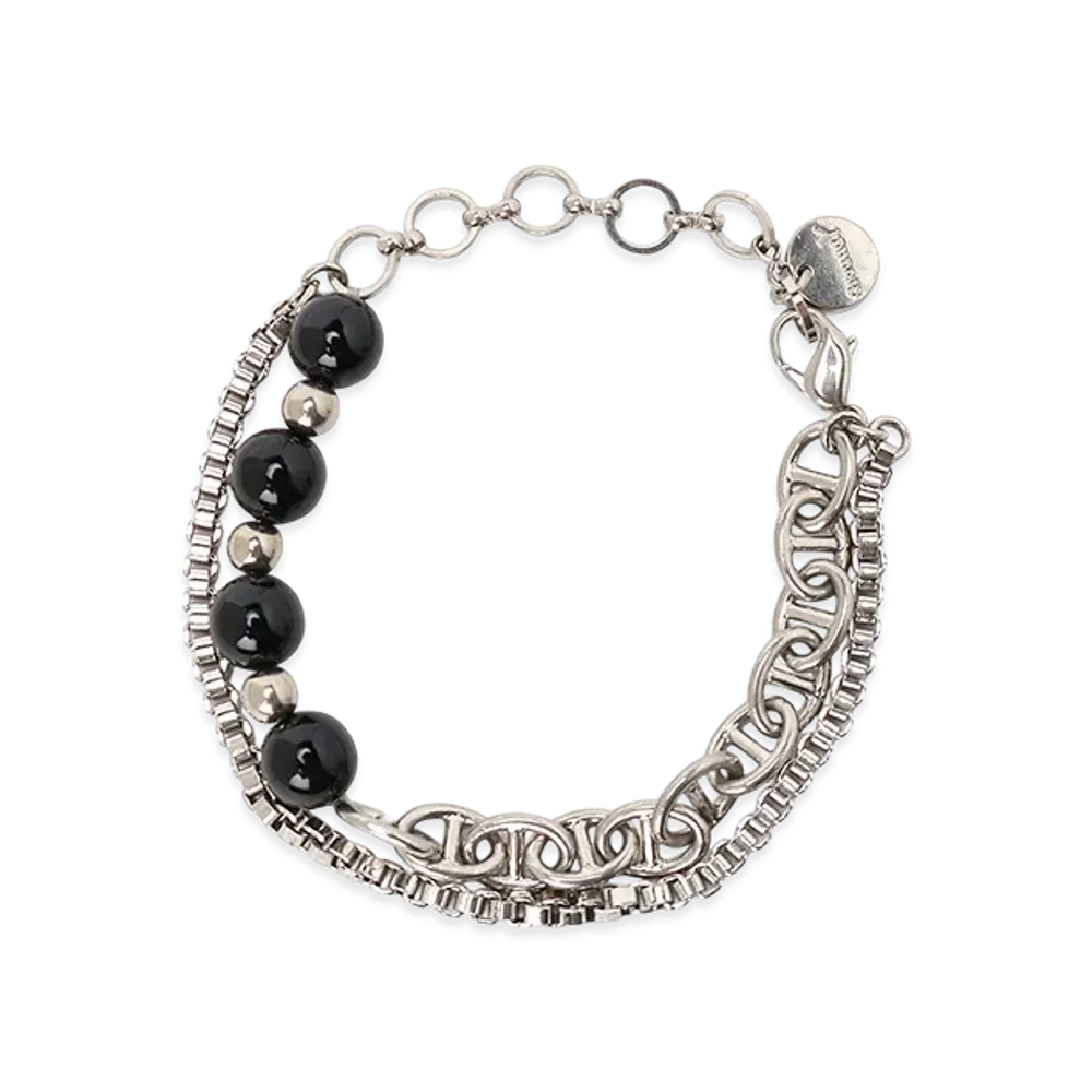 Ground Y Brass Beads Chain Beacelet B "Silver"