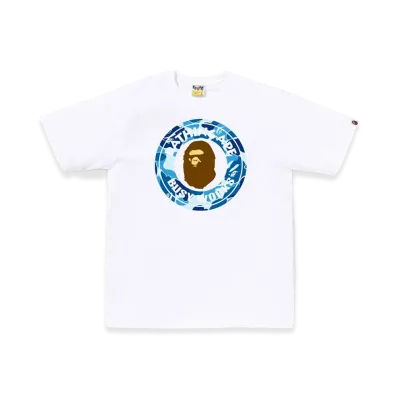 A BATHING APE ABC Camo Busy Works Tee "White/Blue"