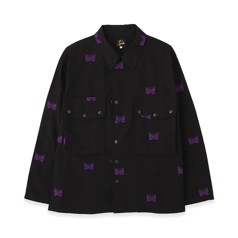 NEEDLES x BEAVER Field Jacket - Cotton Ripstop "Black"