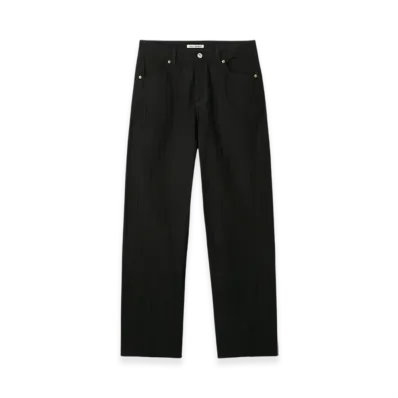 OUR LEGACY Sabot Cut Overdyed Hot Stripe "Black"