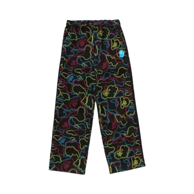 A BATHING APE Neon Camo Jacquard Track Pants "Multi"