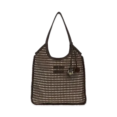 MIU MIU Women's Crochet Ivy Shopping Bag "Brown"