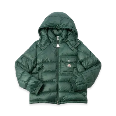 Moncler Men's Wollaston Hooded Down Jacket "Khaki"