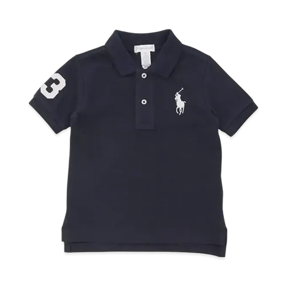 Polo Ralph Lauren Kids Short Sleeve Big Pony Mesh Polo "Navy"
