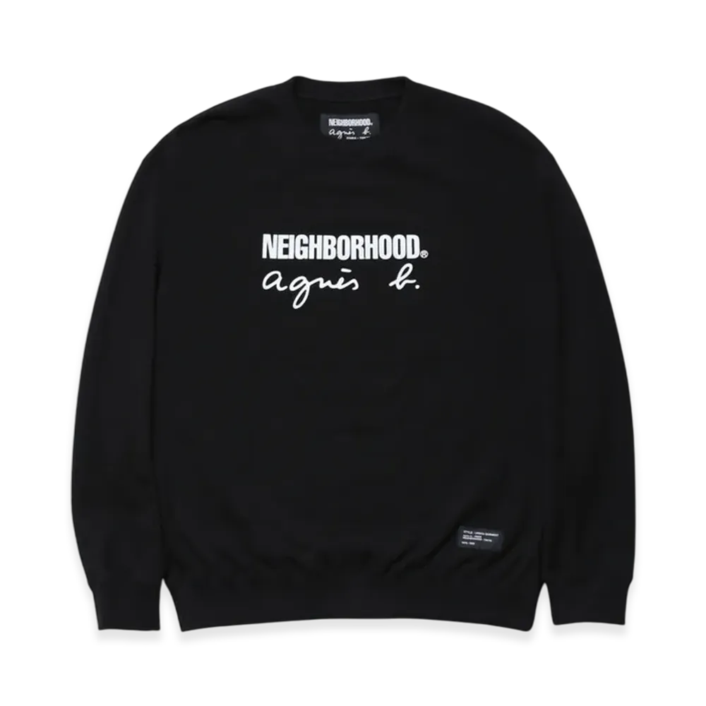 NEIGHBORHOOD x agnes b. Sweat Shirt LS "Black"