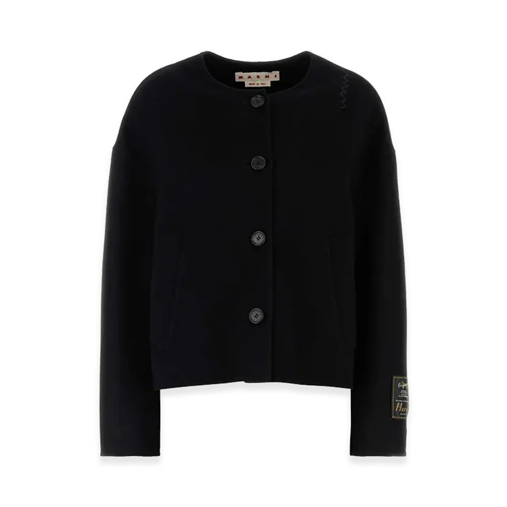 MARNI Women's Felt Blazer "Black"