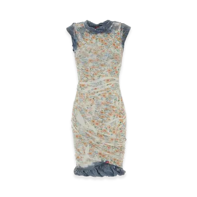 Diesel Women's Printed Stretch Cotton Dress "Floral"