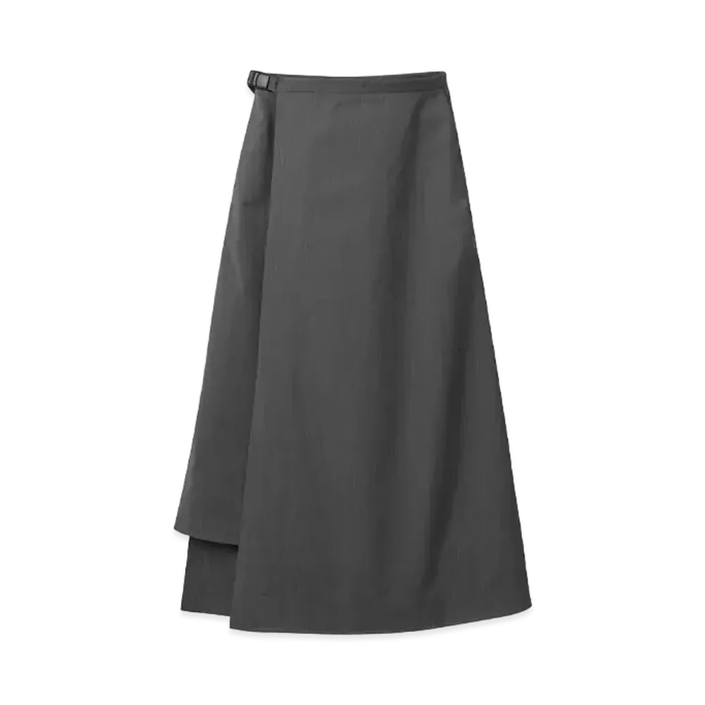 DESCENTE ALLTERRAIN Long Wrap Skirt "Charcoal"
