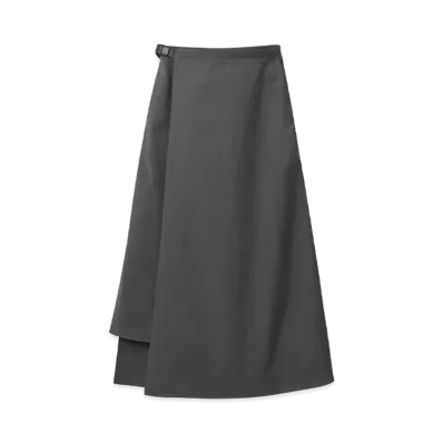 DESCENTE ALLTERRAIN Long Wrap Skirt "Charcoal"