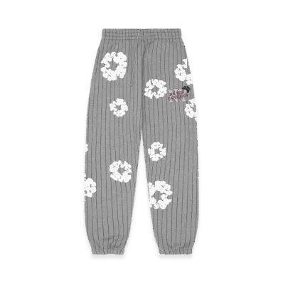 DENIM TEARS Pinstripe Wreath Sweatpants "Grey"