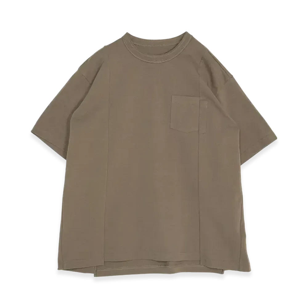 sacai Cotton Jersey T-Shirt "Taupe"