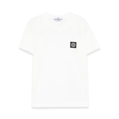 Stone Island Kids Logo Patch T-Shirt "White"