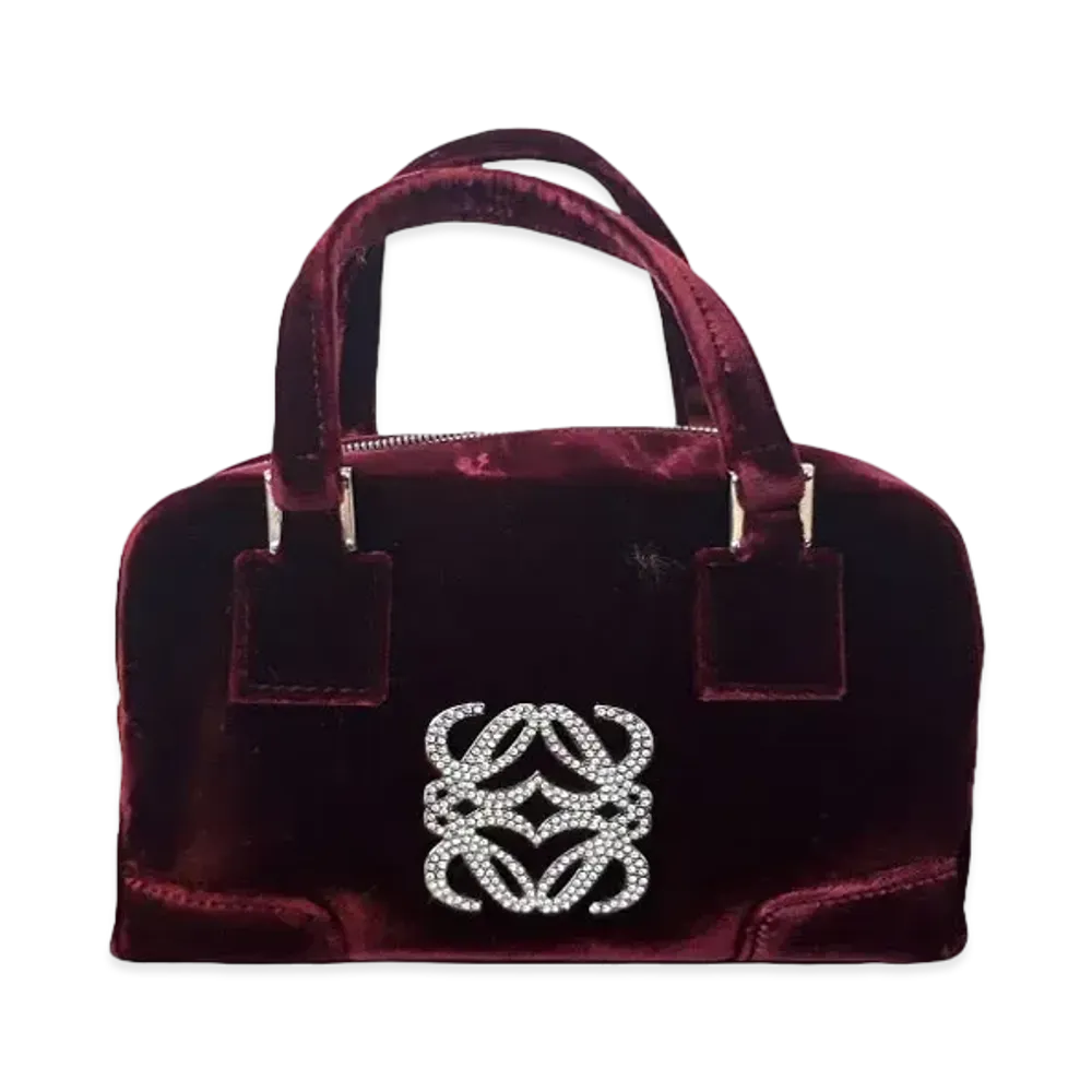 LOEWE Mini Amazona Velour Hand Bag