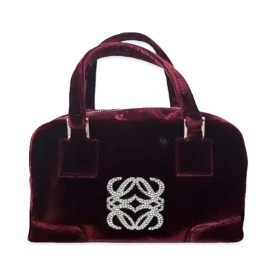 LOEWE Mini Amazona Velour Hand Bag
