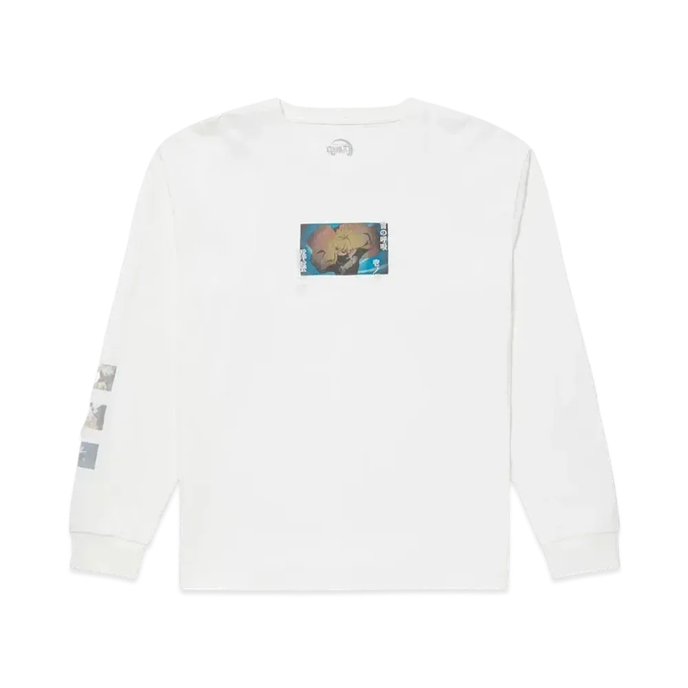 graniph x DEMON SLAYER Zenitsu And Chuntaro Long Sleeved T-Shirt "White"