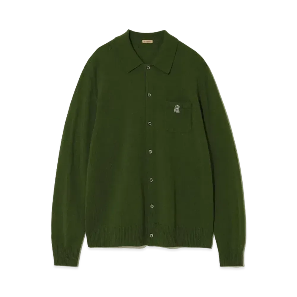 UNDERCOVER Cashmere Blend Wool Knit Pullover "Moss Green"