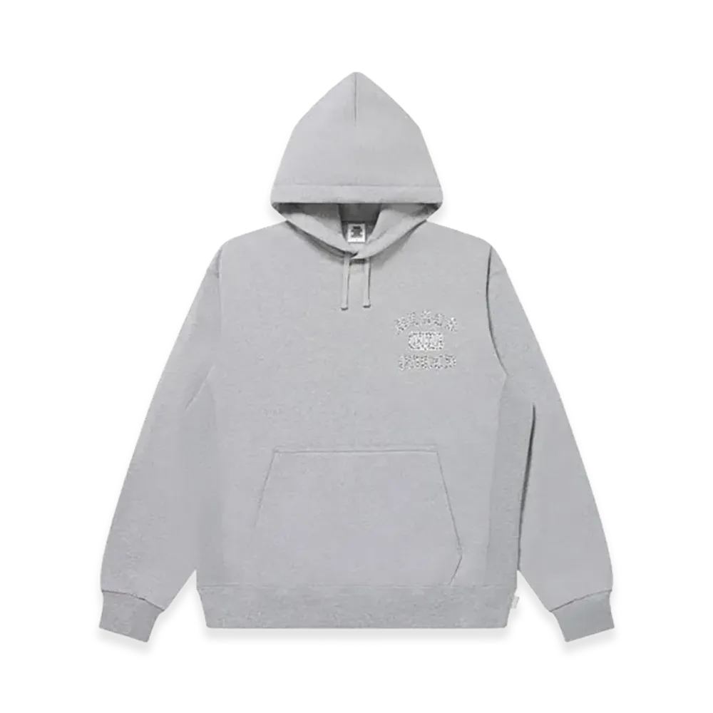 BlackEyePatch Rhinestoned OE Logo Hoodie "Heather Gray"