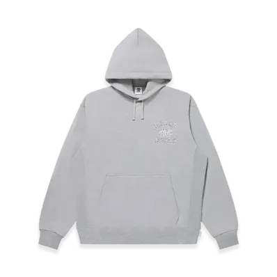 BlackEyePatch Rhinestoned OE Logo Hoodie "Heather Gray"