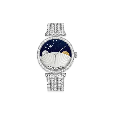 Van Cleef & Arpels Lady Arpels Jour Nuit watch "18K White gold/Aventurine/Sapphire/Diamond/Mother-of-pearl"