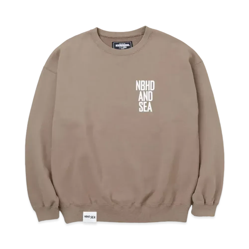 WIND AND SEA x NEIGHBORHOOD Sweatshirt LS "Brown"