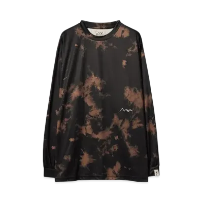 MANASTASH TIE DYE L/S TOP"BLACK"