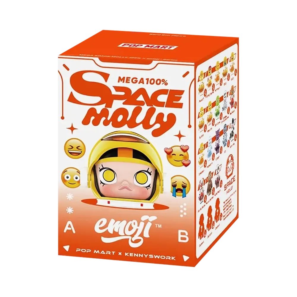 POP MART "MEGA COLLECTIONS" SPACE MOLLY 100% x emoji Series [Piece]