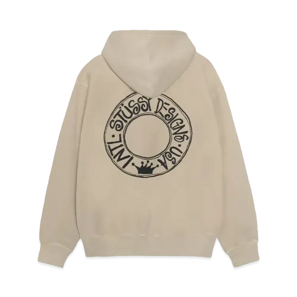 Stussy Buana Pigment Dyed Zip Hoodie "Khaki" (FA24)