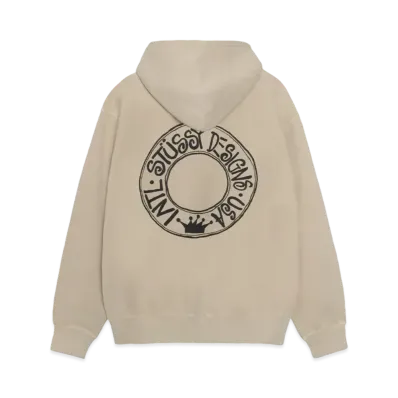 Stussy Buana Pigment Dyed Zip Hoodie "Khaki" (FA24)