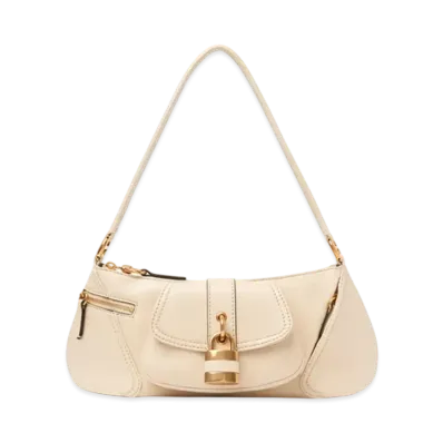 Chloe The 99 Shoulder Bag In Grained Leather "Sweet Beige"