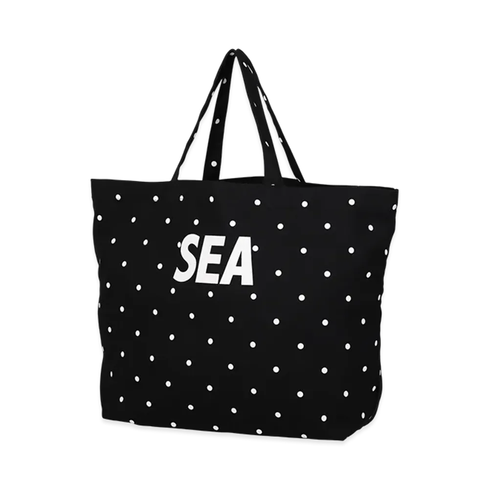 WIND AND SEA Dot Sea Big Canvas Big Bag "Black"