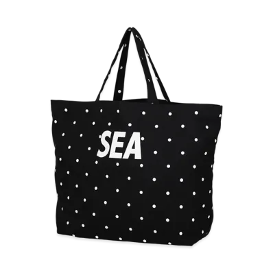 WIND AND SEA Dot Sea Big Canvas Big Bag "Black"