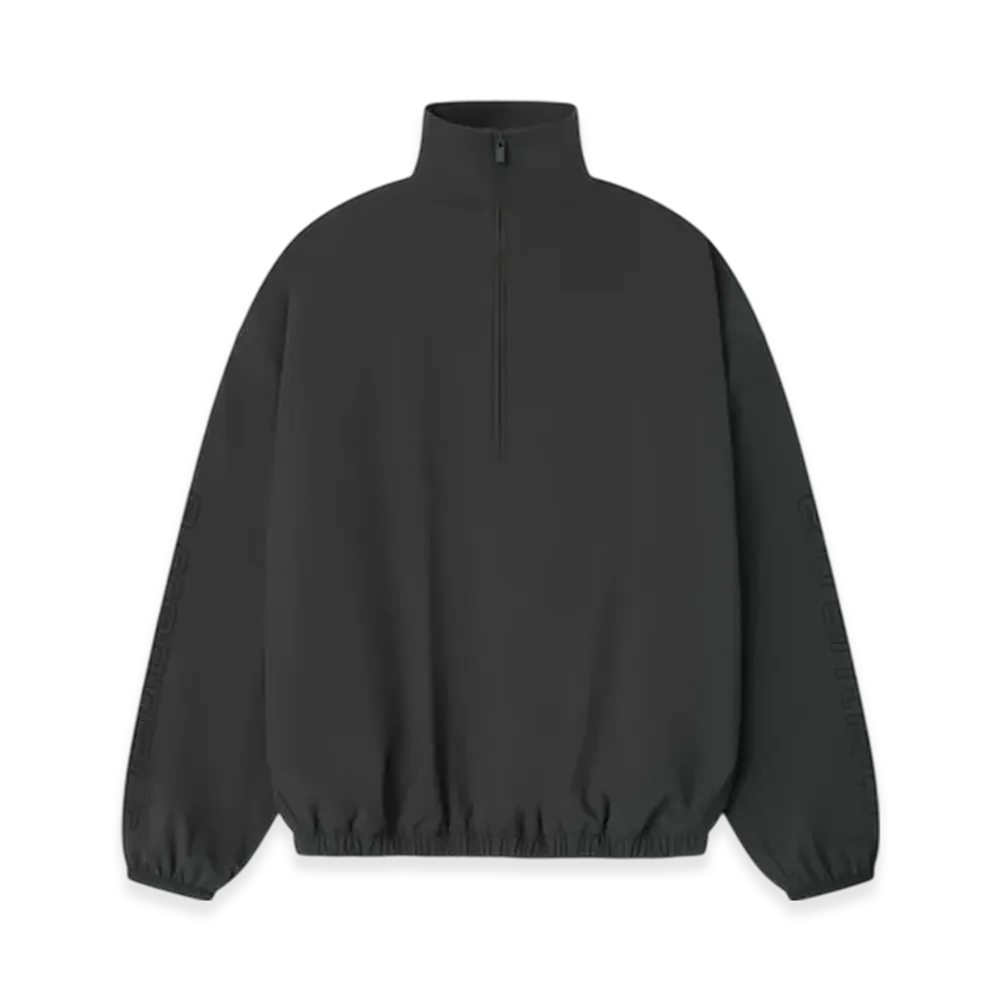 FEAR OF GOD ESSENTIALS Women's Nylon Half Zip Track Jacket "Iron Grey"