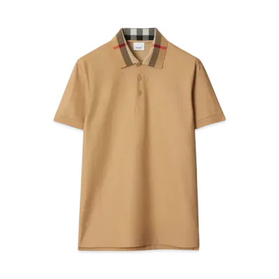Burberry Cotton Polo Shirt "Beige"