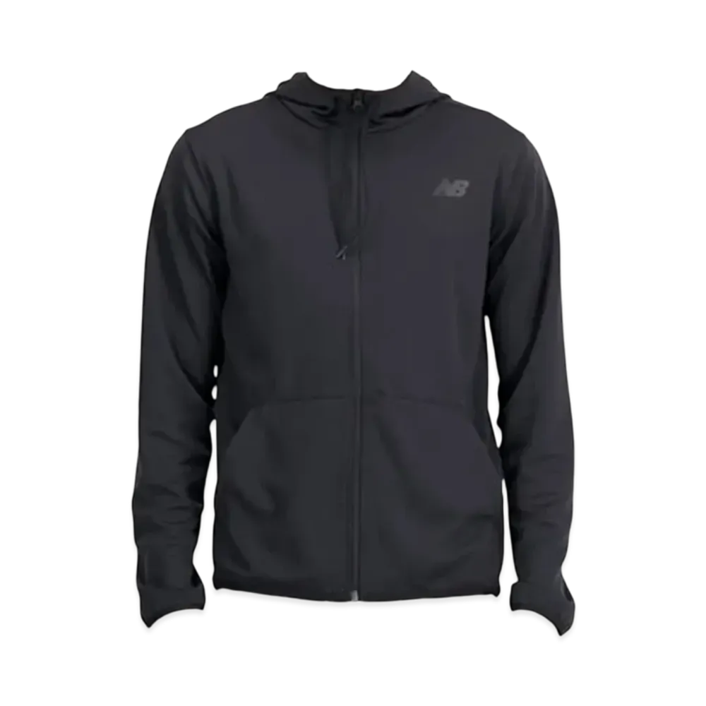 New Balance Tenacity Grit Full Zip Hoodie Jacket "Black"