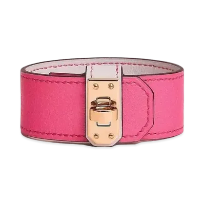 Hermes Kelly Twist Bracelet Small Model "Rose Shocking/Pink Gold"