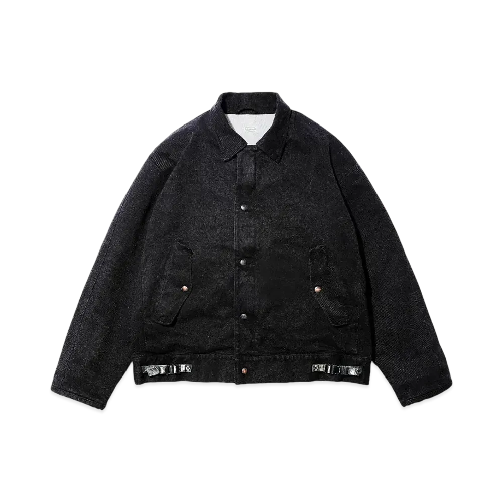 A.PRESSE Silk Nep A-1 Jacket "Black"