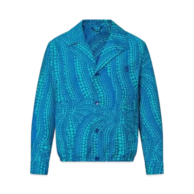 Louis Vuitton x Yayoi Kusama All Over Pumpkin Blouson "Bleu Nuit Fonce"