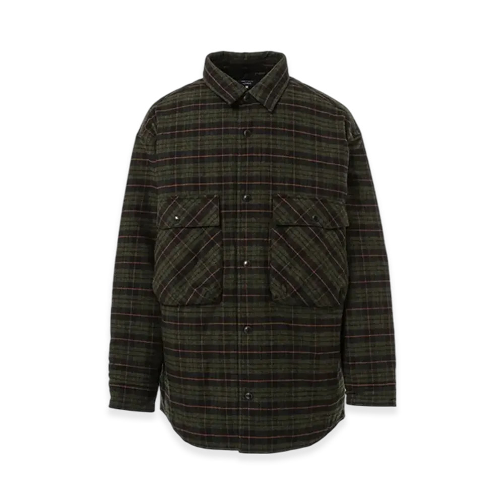 COMME des GARCONS HOMME Cotton Check Flannel Shirt "Black"