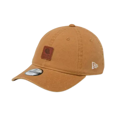 NEW ERA Youth 9Twenty Leather Patch Duck Canvas "Light Bronze"