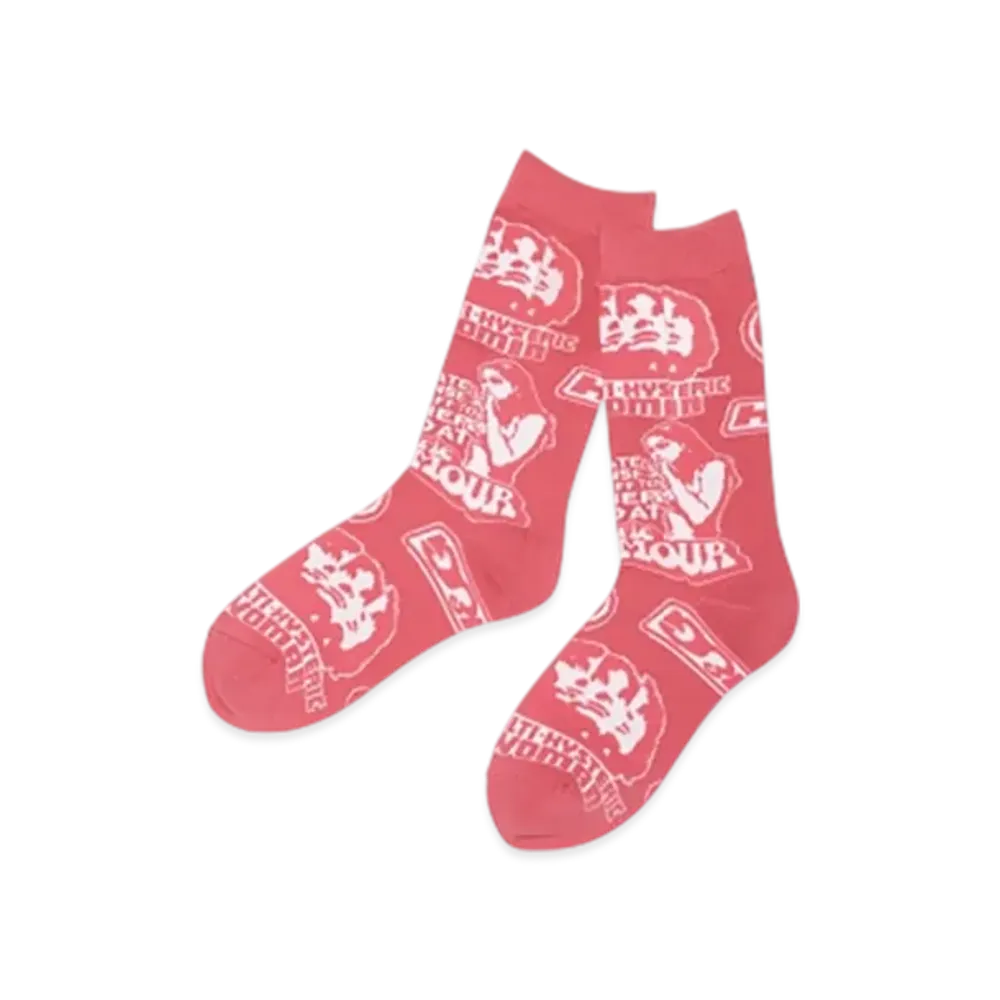 HYSTERIC GLAMOUR Super-Hys Pattern Socks Women "Pink"