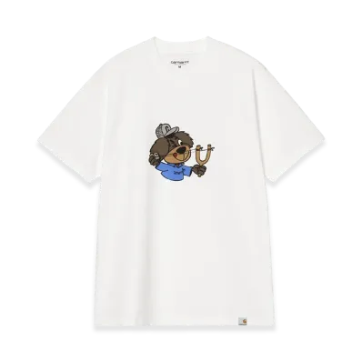 Carhartt WIP S/S Slingshot T-Shirt "White/Heavy Enzyme Wash"