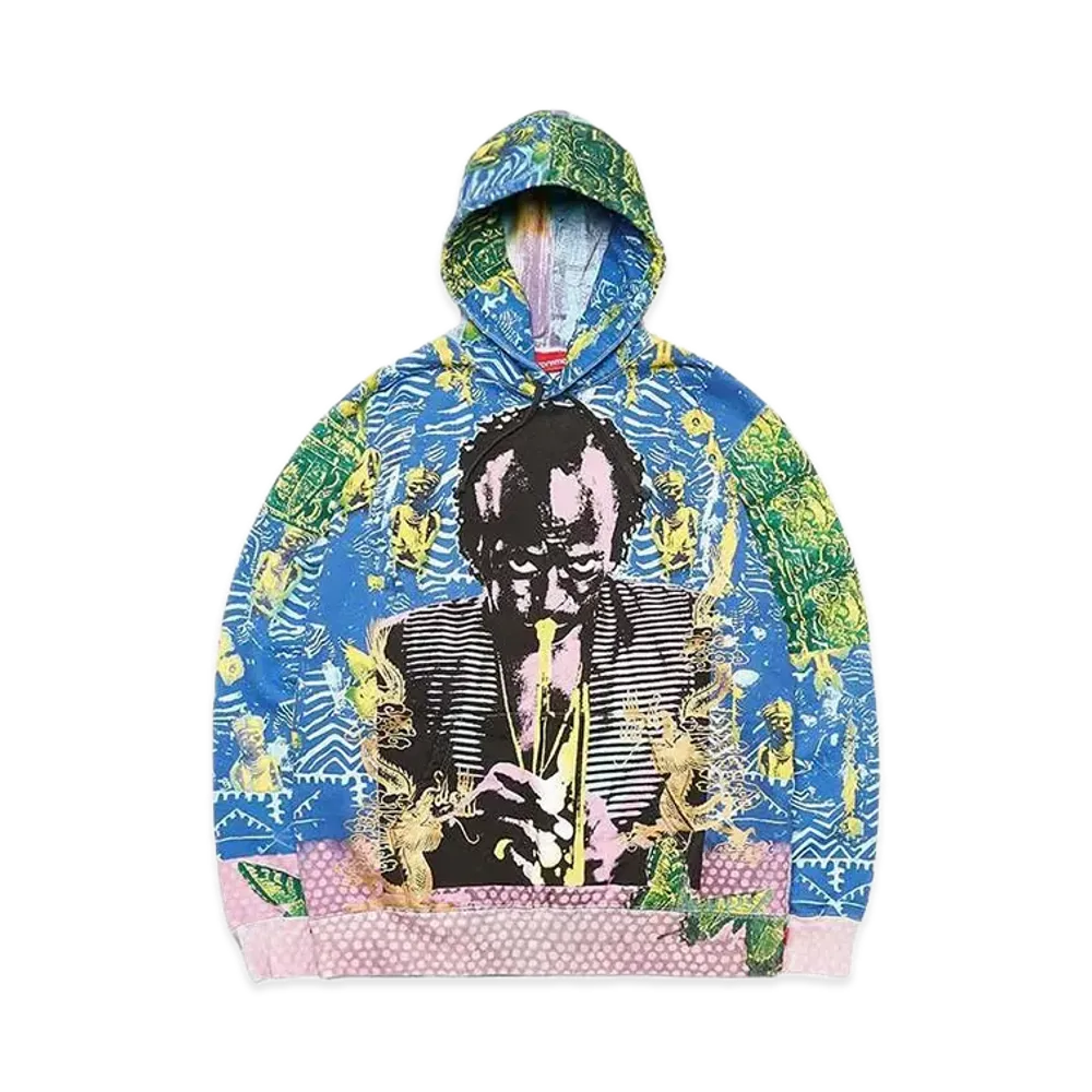 Supreme Miles Davis Hooded Sweatshirt "Blue"